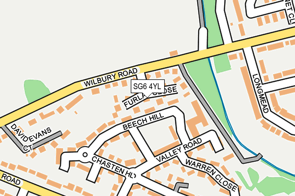 SG6 4YL map - OS OpenMap – Local (Ordnance Survey)