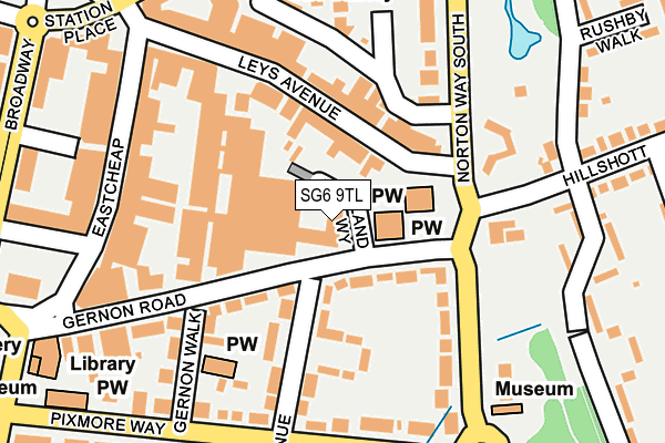 SG6 9TL map - OS OpenMap – Local (Ordnance Survey)