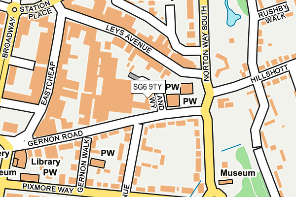 SG6 9TY map - OS OpenMap – Local (Ordnance Survey)