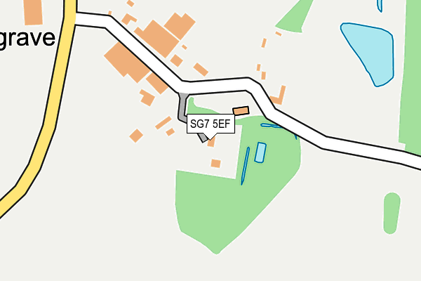 SG7 5EF map - OS OpenMap – Local (Ordnance Survey)