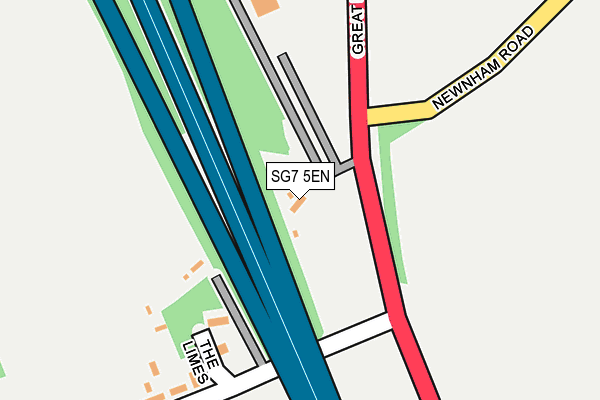 SG7 5EN map - OS OpenMap – Local (Ordnance Survey)