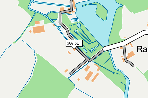 SG7 5ET map - OS OpenMap – Local (Ordnance Survey)