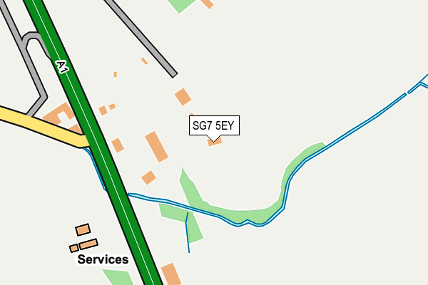 SG7 5EY map - OS OpenMap – Local (Ordnance Survey)