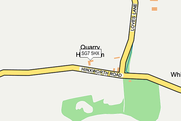 SG7 5HX map - OS OpenMap – Local (Ordnance Survey)