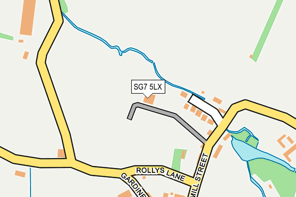 SG7 5LX map - OS OpenMap – Local (Ordnance Survey)