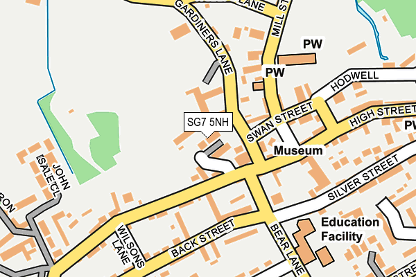 SG7 5NH map - OS OpenMap – Local (Ordnance Survey)