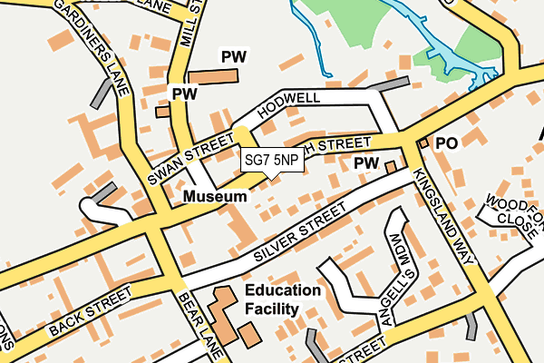 SG7 5NP map - OS OpenMap – Local (Ordnance Survey)