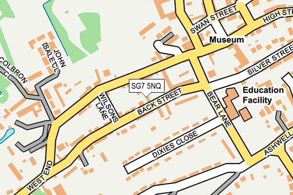 SG7 5NQ map - OS OpenMap – Local (Ordnance Survey)