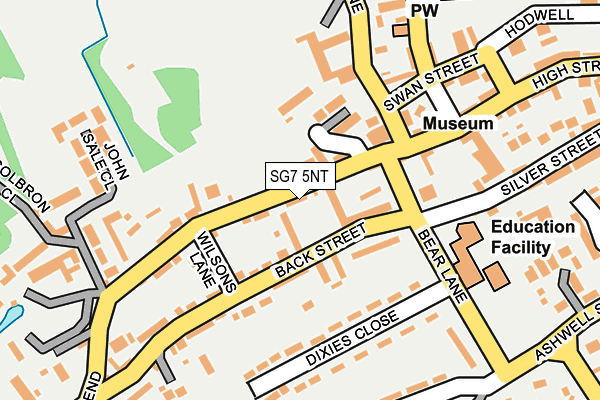 SG7 5NT map - OS OpenMap – Local (Ordnance Survey)