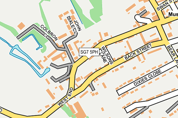 SG7 5PH map - OS OpenMap – Local (Ordnance Survey)