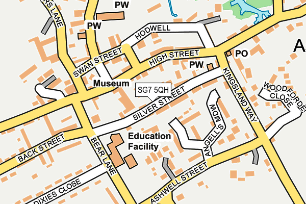 SG7 5QH map - OS OpenMap – Local (Ordnance Survey)