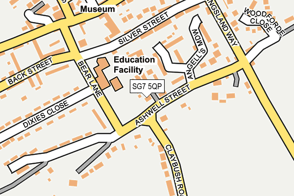 SG7 5QP map - OS OpenMap – Local (Ordnance Survey)