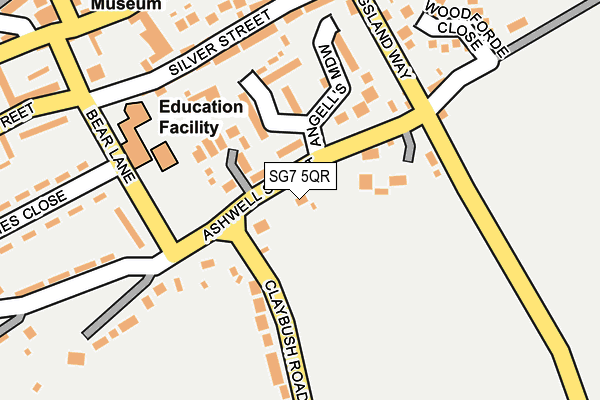 SG7 5QR map - OS OpenMap – Local (Ordnance Survey)