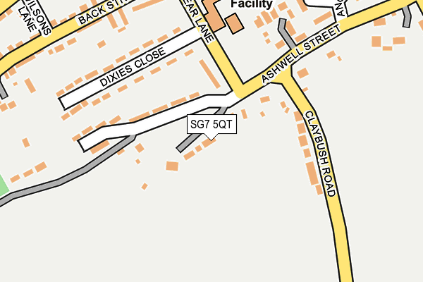 SG7 5QT map - OS OpenMap – Local (Ordnance Survey)
