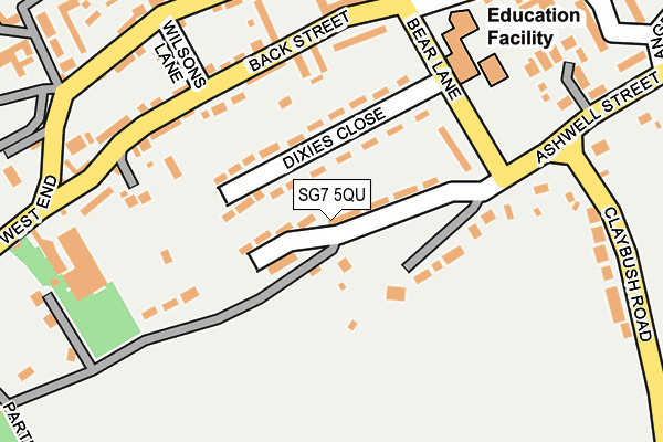 SG7 5QU map - OS OpenMap – Local (Ordnance Survey)