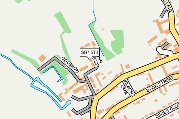 SG7 5TJ map - OS OpenMap – Local (Ordnance Survey)