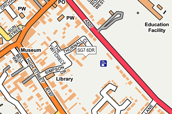 SG7 6DR map - OS OpenMap – Local (Ordnance Survey)