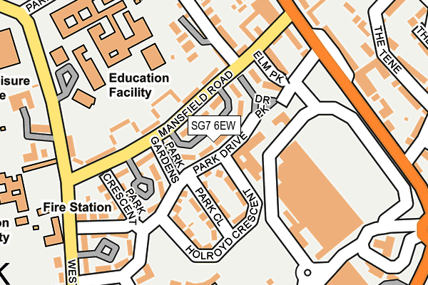 SG7 6EW map - OS OpenMap – Local (Ordnance Survey)