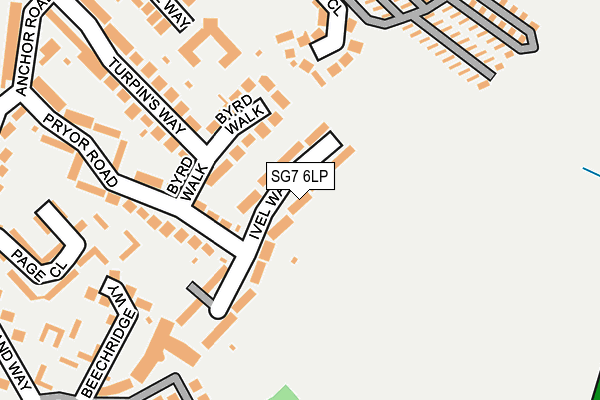 SG7 6LP map - OS OpenMap – Local (Ordnance Survey)