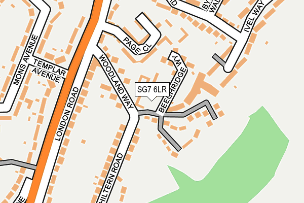 SG7 6LR map - OS OpenMap – Local (Ordnance Survey)