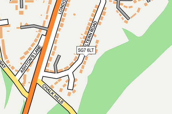 SG7 6LT map - OS OpenMap – Local (Ordnance Survey)