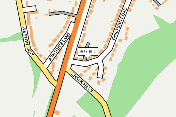 SG7 6LU map - OS OpenMap – Local (Ordnance Survey)