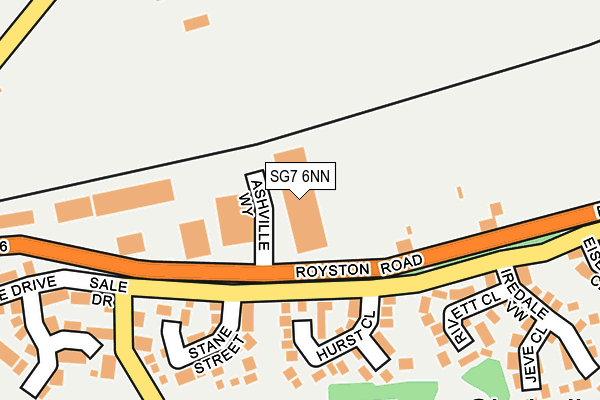 SG7 6NN map - OS OpenMap – Local (Ordnance Survey)
