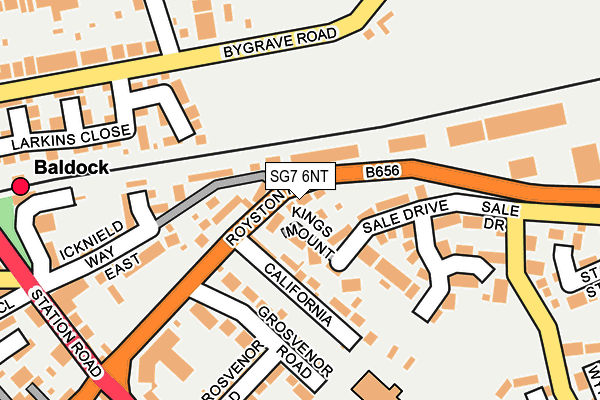 SG7 6NT map - OS OpenMap – Local (Ordnance Survey)