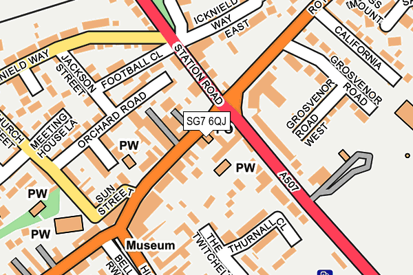 SG7 6QJ map - OS OpenMap – Local (Ordnance Survey)