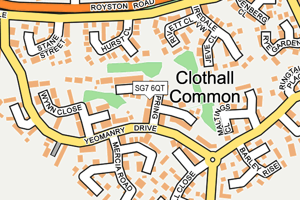 SG7 6QT map - OS OpenMap – Local (Ordnance Survey)
