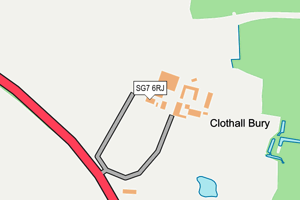 SG7 6RJ map - OS OpenMap – Local (Ordnance Survey)