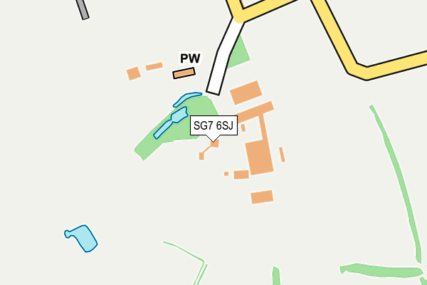 SG7 6SJ map - OS OpenMap – Local (Ordnance Survey)