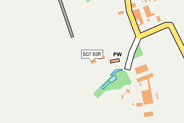 SG7 6SR map - OS OpenMap – Local (Ordnance Survey)