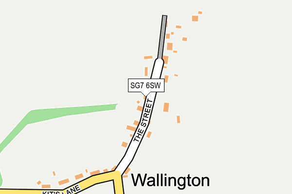 SG7 6SW map - OS OpenMap – Local (Ordnance Survey)