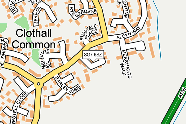 SG7 6SZ map - OS OpenMap – Local (Ordnance Survey)