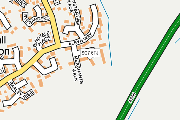 SG7 6TJ map - OS OpenMap – Local (Ordnance Survey)