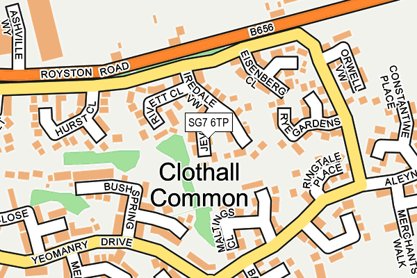 SG7 6TP map - OS OpenMap – Local (Ordnance Survey)