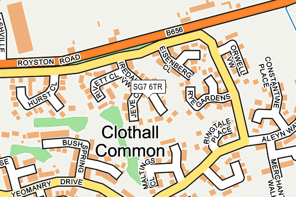 SG7 6TR map - OS OpenMap – Local (Ordnance Survey)