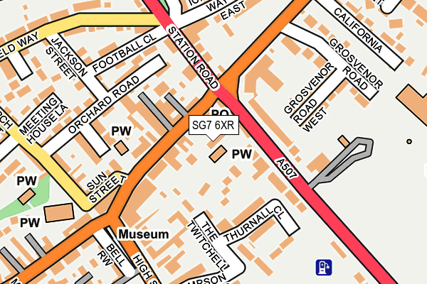 SG7 6XR map - OS OpenMap – Local (Ordnance Survey)
