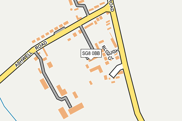 SG8 0BB map - OS OpenMap – Local (Ordnance Survey)