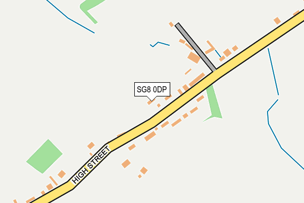 SG8 0DP map - OS OpenMap – Local (Ordnance Survey)