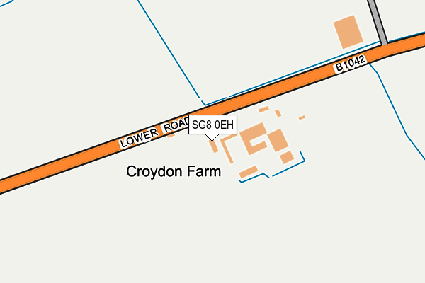 SG8 0EH map - OS OpenMap – Local (Ordnance Survey)