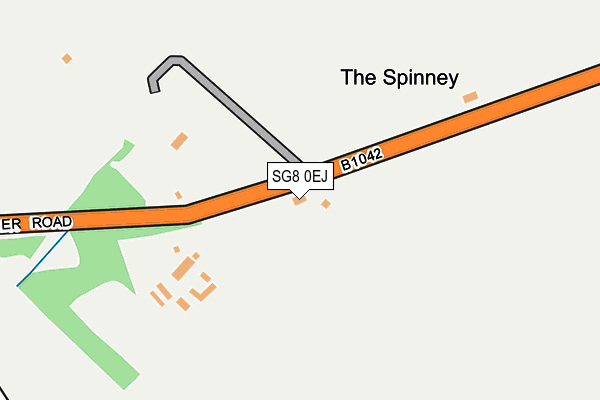 SG8 0EJ map - OS OpenMap – Local (Ordnance Survey)