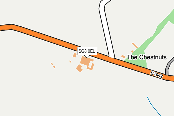 SG8 0EL map - OS OpenMap – Local (Ordnance Survey)