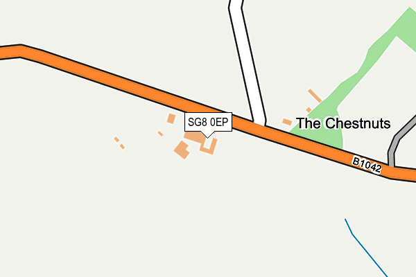 SG8 0EP map - OS OpenMap – Local (Ordnance Survey)