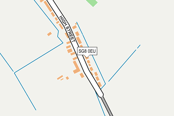 SG8 0EU map - OS OpenMap – Local (Ordnance Survey)