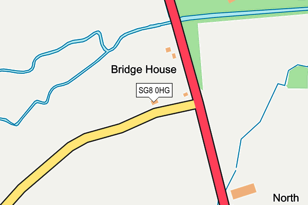 SG8 0HG map - OS OpenMap – Local (Ordnance Survey)