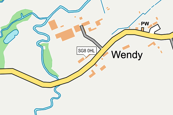 SG8 0HL map - OS OpenMap – Local (Ordnance Survey)