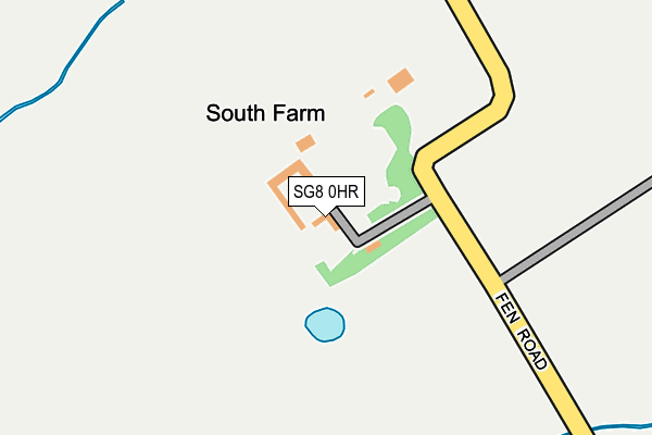 SG8 0HR map - OS OpenMap – Local (Ordnance Survey)