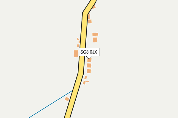 SG8 0JX map - OS OpenMap – Local (Ordnance Survey)